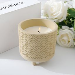 The Better Home White & Beige Pomegranate Fragrance Candle Jar-49