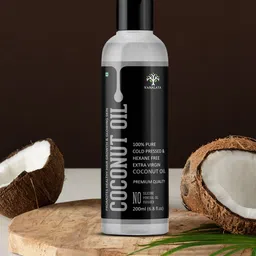 VANALAYA Pure Cold Pressed Virgin Coconut Oil For Hair, Skin Care & Cooking - 200 ml-13