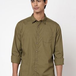 BEAT LONDON by PEPE JEANS Slim Fit Spread Collar Long Sleeve Pure Cotton Casual Shirt-image-19