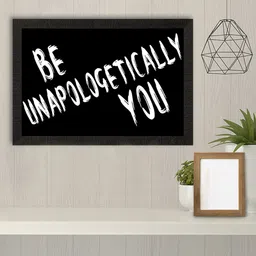 eCraftIndia Black & White Motivational Quote Satin Matt Texture UV Art Wall Painting-image-96