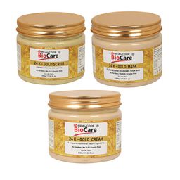BEAUCODE BIOCARE Set of 24k Gold Face & Body Mask - Scrub - Cream - 500 g each-76