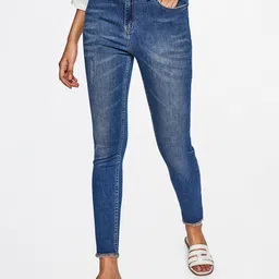 AND Women Blue Skinny Fit Light Fade Stretchable Jeans-picture-21