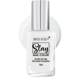 SWISS BEAUTY Slay Nail Polish with Ultra Shine Formula 13 ml - Creamy Nude 07-13