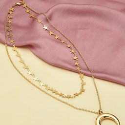AMI Gold-Plated Contemporary 2 Layered Chain-96