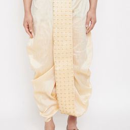 VASTRAMAY By Vastramay Men Relaxed-Fit Embroidered Ethnic Dhoti Pant-picture-13