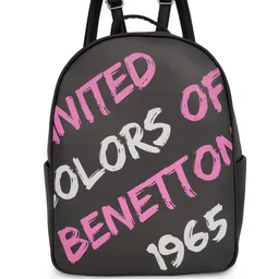 United Colors of Benetton Printed PU Structured Ergonomic Bag-43