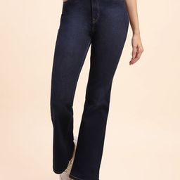 CAMLA Women Bootcut Mid Rise Clean Look Stretchable Jeans-image-116