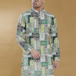 DIVISIVE Men Embroidered Kurta-image-5