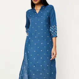 max Women Blue Embroidered Kurta-picture-44