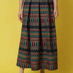 Cot'N Soft Women Printed Pure Cotton A Line Flared Maxi Skirt-picture-18