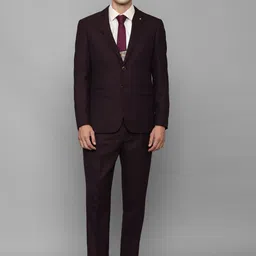 Louis Philippe Self-Design Slim-Fit Single-Breasted Three-Piece Formal Suit-picture-40