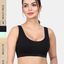 Amour Secret Pack Of 3 Non Padded Non-Wired Everyday Bra-52