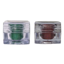 Veoni BELLE Set Of 2 HD Holographic Loose Glitter Eyeshadow 5g Each - Green 12 & Red 2-0