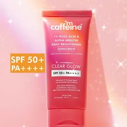 MCaffeine Clear Glow 1% Kojic Acid Alpha Arbutin Brightening Sunscreen SPF 50 PA+++-50ml-20