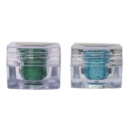 Veoni BELLE Set Of 2 HD Holographic Loose Glitter Eyeshadow-Emerald Green 20 & Turquoise 5-7