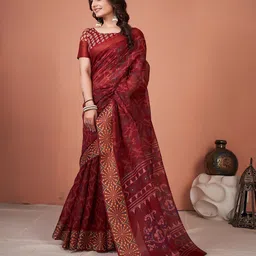 Saree mall Floral Zari Bagh Sarees-image-67