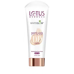 Lotus Herbals Sustainable WhiteGlow Matte Look All in One DD Creme with SPF 20 - Pink Beige 30g-17