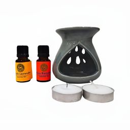 Your Local Store Grey 4 Pieces Ceramic Aroma Oil Diffuser 2 ML Each-28