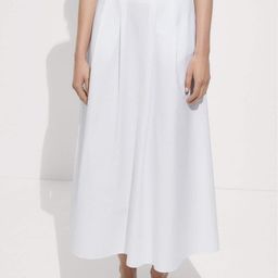 MANGO Flared Midi Dress with Pockets-image-63
