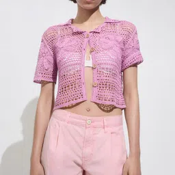MANGO Women Denim Shorts-56