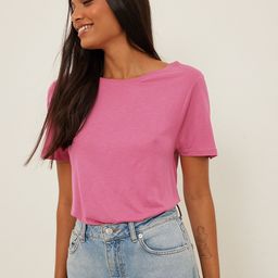 NA-KD Women Pink Solid T-shirt-image-94