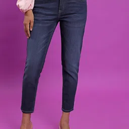 basics by tokyo talkies Tokyo Talkies Women Mid-Rise Clean Look Skinny Fit Light Fade Stretchable Jeans-picture-12