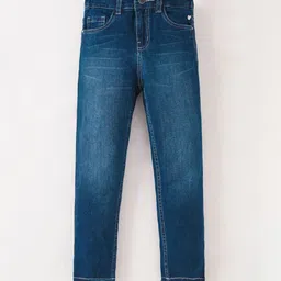 Ed-a-Mamma Girls Straight Fit Light Fade Stretchable Cotton Jeans-image-32
