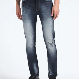 Flying Machine Men Skinny Fit Clean Look Heavy Fade Stretchable Jeans-picture-26