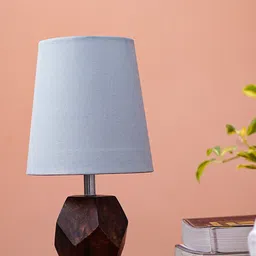 Pinecraft INTERNATIONAL Brown & Grey Table Lamp with Shade-27
