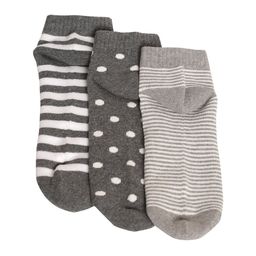 MUTAQINOTI Pack Of 3 Men Patterned Ankle Length Antimicrobial Socks-12