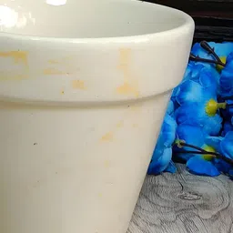 INDIA MEETS INDIA Cream Ceramic Pot Planter-picture-29