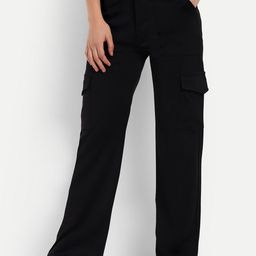 Next One Women Smart Straight Fit High-Rise Easy Wash Cargo Trousers-picture-26