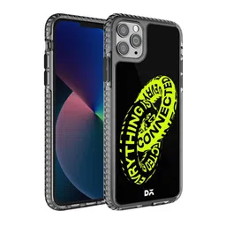 DailyObjects Purple & Lime Green Everything Is Connected iPhone 11 Pro Stride 2.0 Case Cover-0