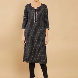 Soch Woven Design Straight Cotton Kurta-image-67