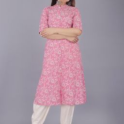 Mintmarie Women Checked Sequinned Asymmetric Kurta-6