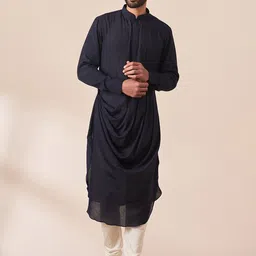Twamev Regular Kurta with Churidar & Nehru Jacket-image-88