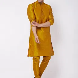 VASTRAMAY Men Ethnic Regular Kurta With Churidar-picture-35