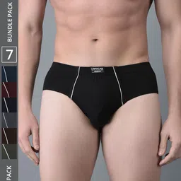 Dollar Bigboss Men Solid Pack of 7 Anti-Microbial Super Combed Cotton Brief-picture-39