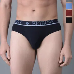 Dollar Bigboss Men Solid Pack of 7 Shuffle Intellisoft Cotton Modal Brief-picture-51