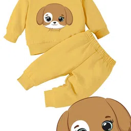 Minicult Kids Printed Long Sleeves T-shirt with Pyjamas-image-103