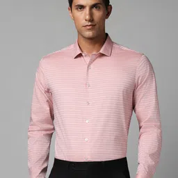 Louis Philippe Geometric Self Designed Pure Cotton Formal Shirt-image-20