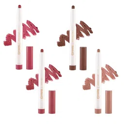 MARS Poppins Matte Crayon Lipstick-1.3g Each-ApricotLove-DrippingSyrup-FoxyRed-PinkPicnic-image-11
