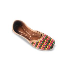 Ta Chic Girls Printed Ethnic Mojaris Flats-53