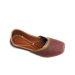 Ta Chic Girls Striped Ethnic Mojaris Flats-19