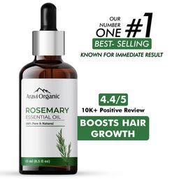 Aravi Organic 100% Pure & Natural Rosemary Essential Oil for HairGrowth & Nourishment-15ml-44