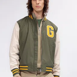 GANT Colourblocked Stand Collar Regular Fit Jacket-picture-51