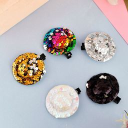 Silvermerc Designs Girls Set of 5 Multicoloured Embellished Alligator Hair Clip-4