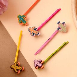 Silvermerc Designs Girls Set of 5 Multicolored Bobby Pins-19