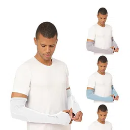 FREECULTR Pack of 4 Bamboo Cotton Antibacterial Fingerless Gloves-22
