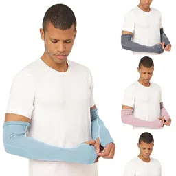 FREECULTR Unisex Set Of 4 Breathable Bamboo Cotton Antibacterial Arm Sleeves-10